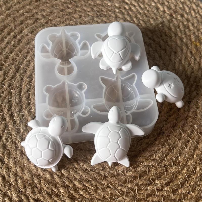 Soap Making Kit - قوالب سيليكون على شكل أربعة سلاحف