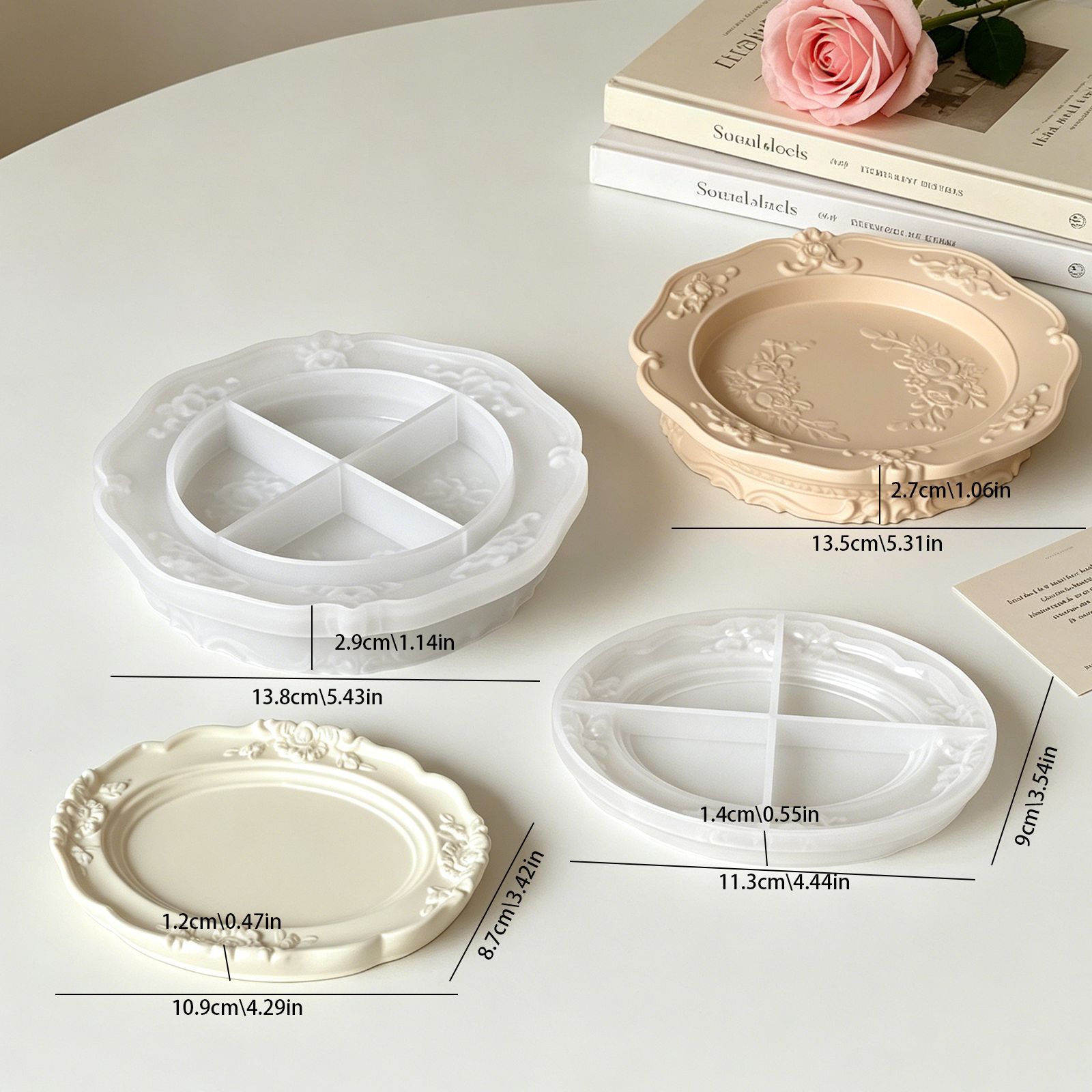 قالب سيليكون أنيق بتصميم باروك - مراجعة Soap Making Kit وسعره