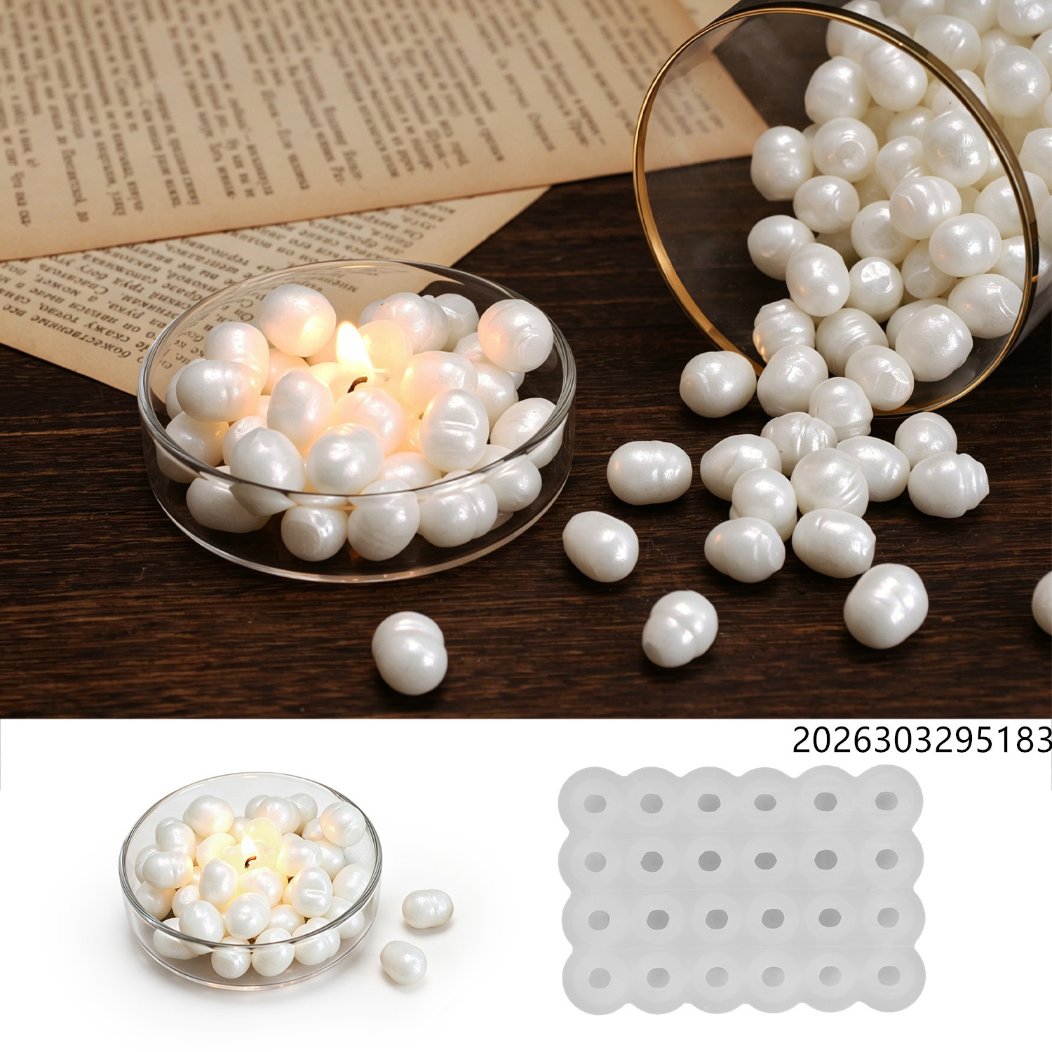 قالب شمع علاجي بتصميم لؤلؤ الب - مراجعة Soap Making Kit وسعره